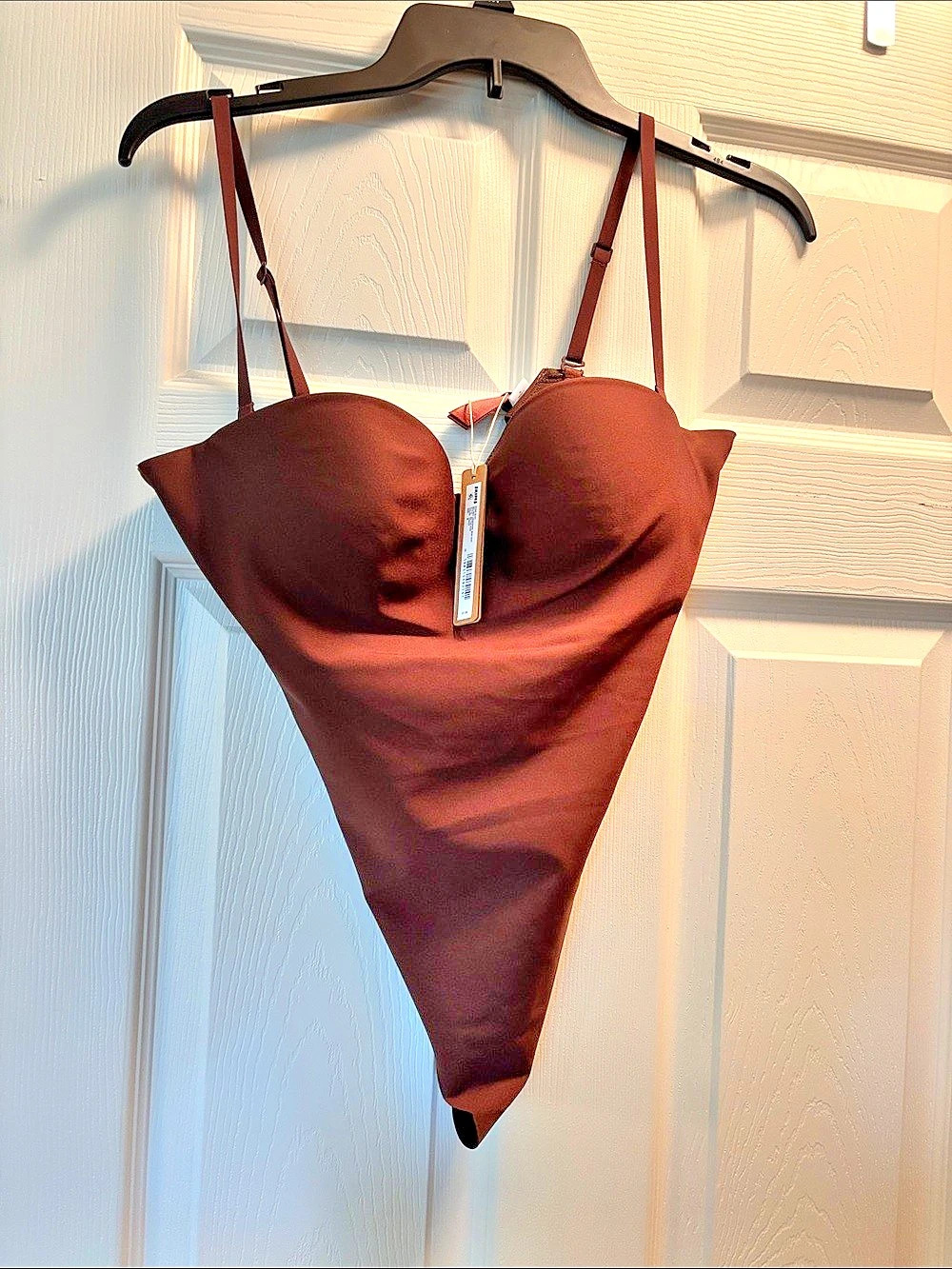 NWT SKIMS Body Molded Underwire Bodysuit in Brown Size Medium